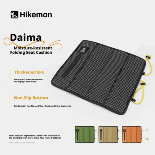 Hikeman Dyneema Folding Cushion – Portable, Dirt-Resistant Picnic Mat & Sit Pad for Hiking & Music Festivals