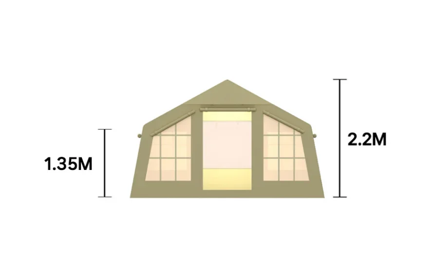 Large 2-Room Inflatable Family Camping Tent – Portable Waterproof Outdoor Air Tent for 4-6 Person Camping - Image 21