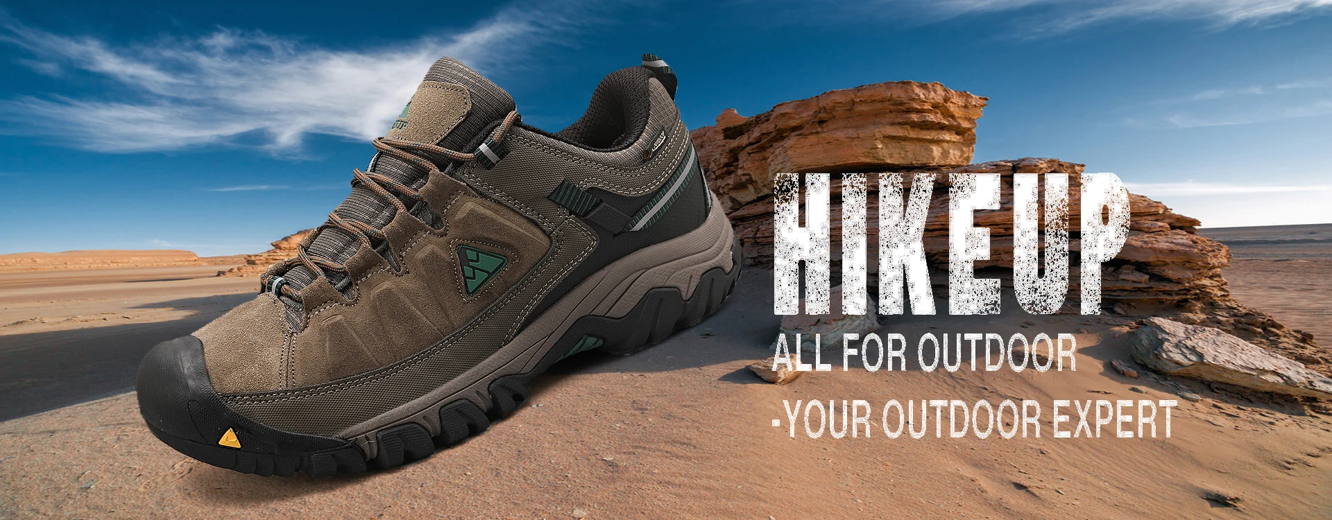 HIKEUP Men's High-Quality Leather Hiking Shoes – Durable Outdoor Climbing & Walking Sneakers with Rubber Sole - Image 13