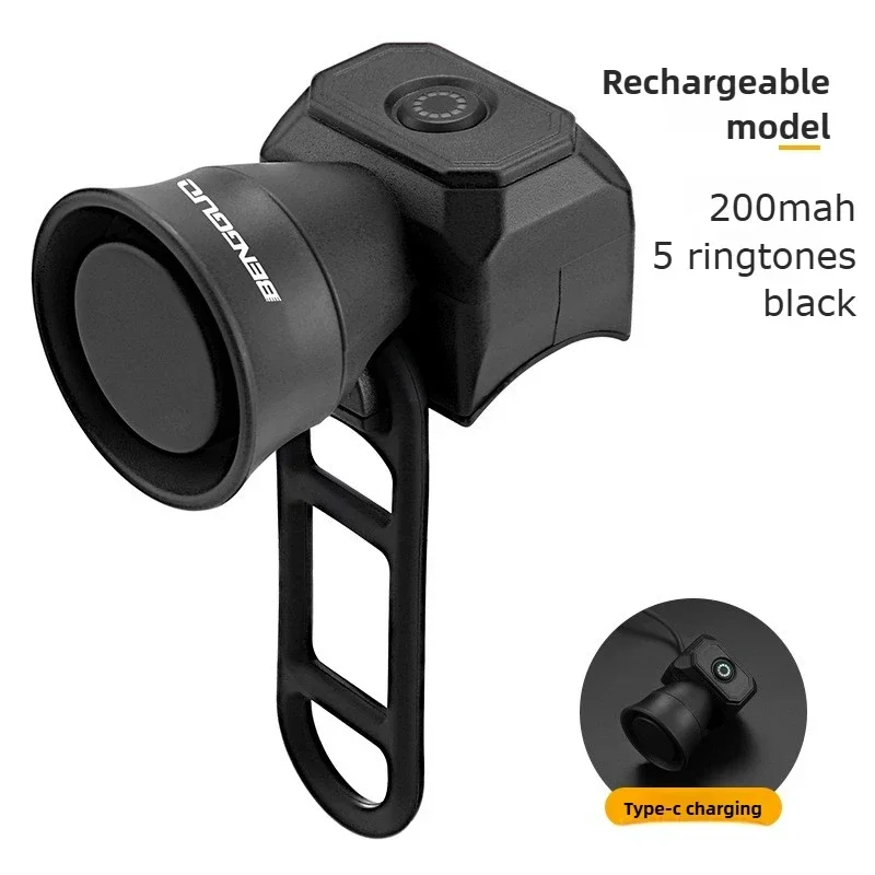 Electric Bike Horn for Mountain & Road Bikes – IP4 Waterproof Electronic Bicycle Bell with USB Charging - Image 8