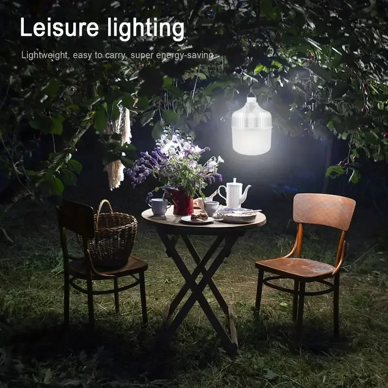 Rechargeable LED Camping Light Bulb – Waterproof & Energy-Saving USB Hanging Tent Light & Emergency Work Light - Image 5