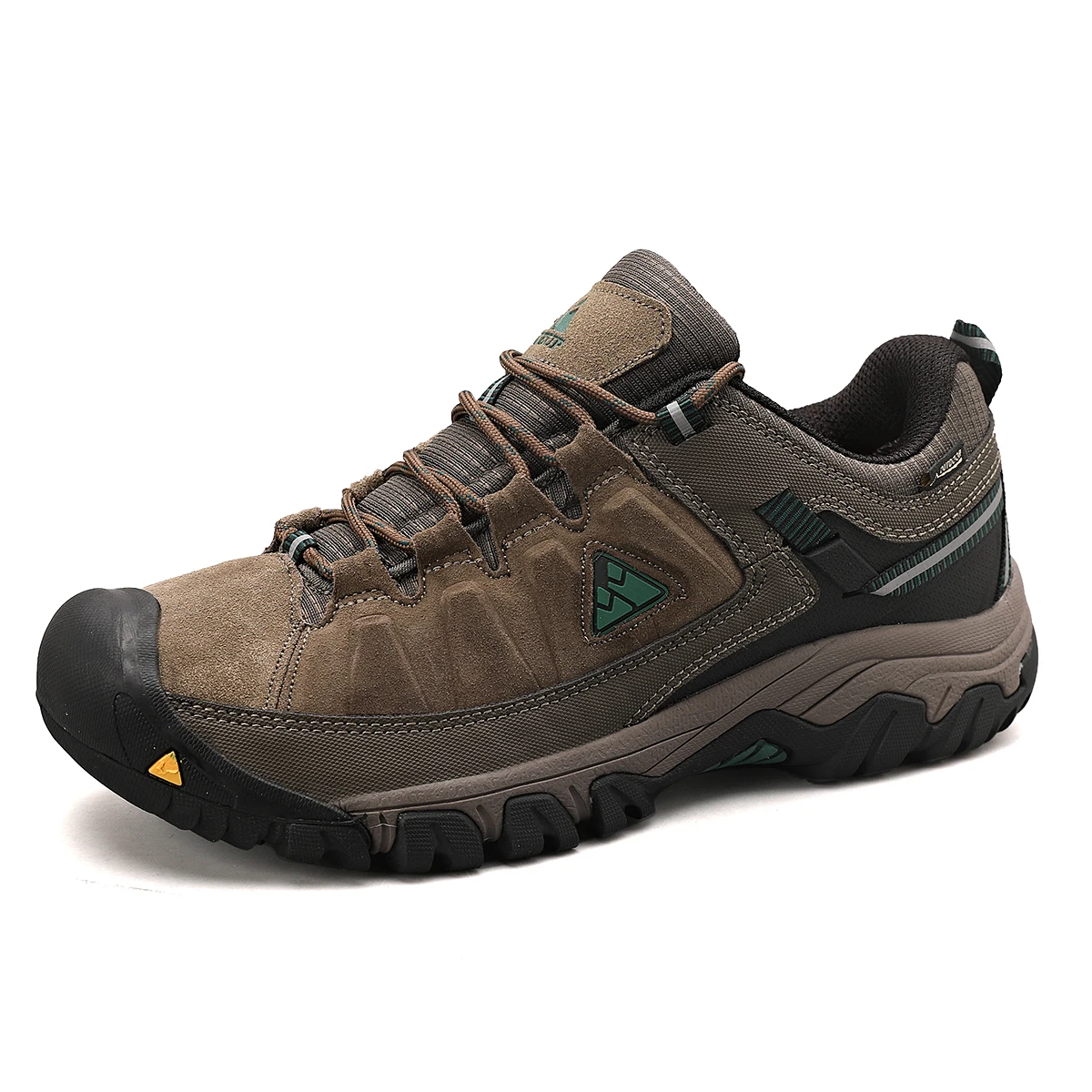 HIKEUP Men's High-Quality Leather Hiking Shoes – Durable Outdoor Climbing & Walking Sneakers with Rubber Sole - Image 56