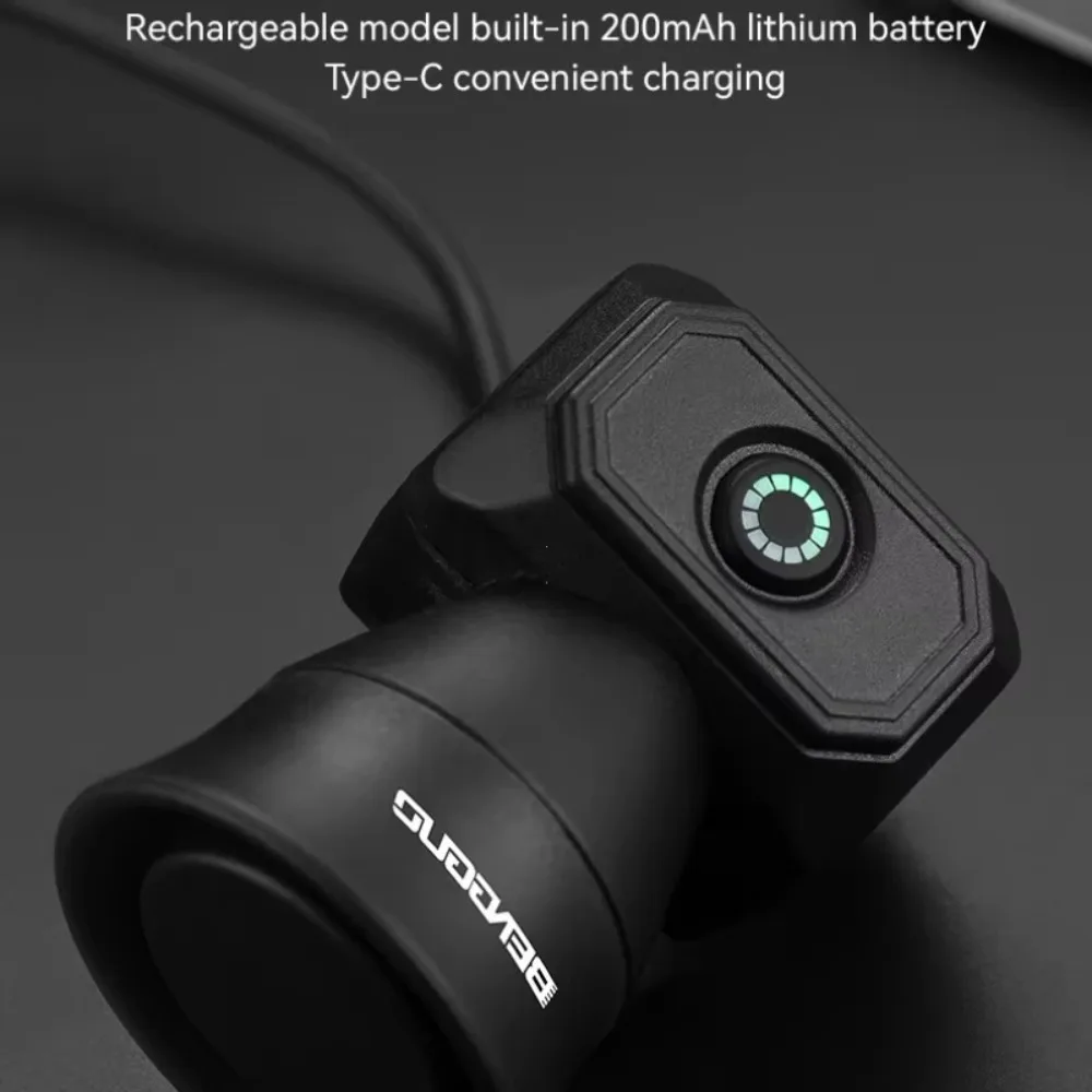 Electric Bike Horn for Mountain & Road Bikes – IP4 Waterproof Electronic Bicycle Bell with USB Charging - Image 5