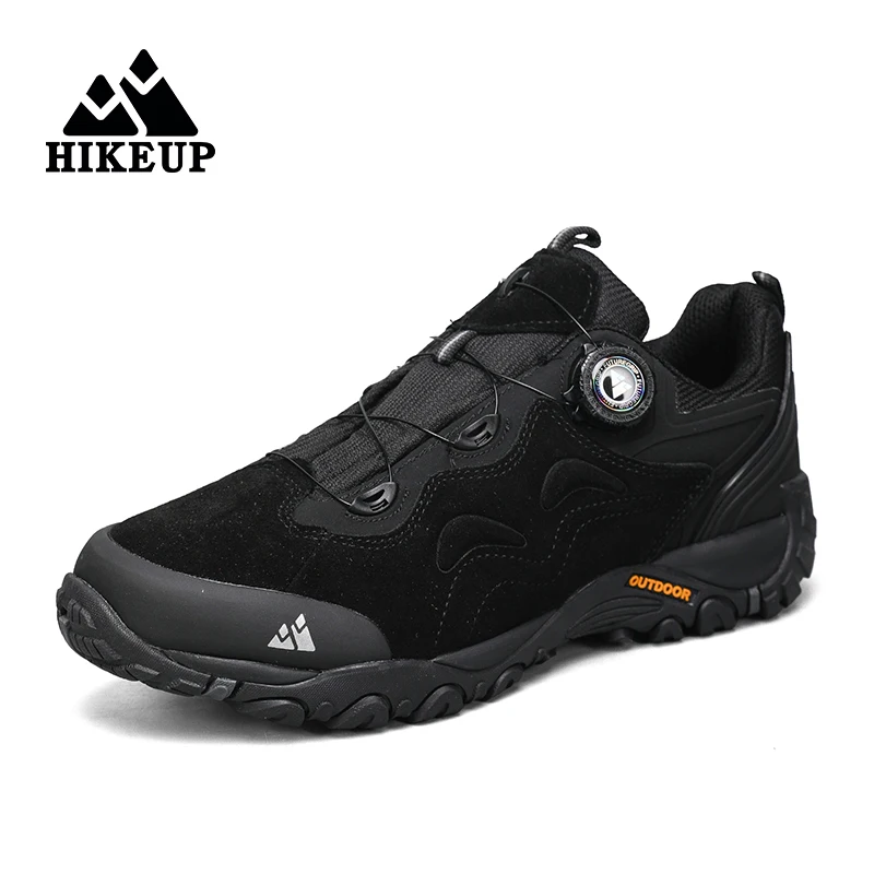 HIKEUP-Leather Shoes for Men, Outdoor Hiking Shoes, Tourist Trekking Sneakers, Mountain Climbing Trail Jogging Shoes, Turnbuckle - Image 26