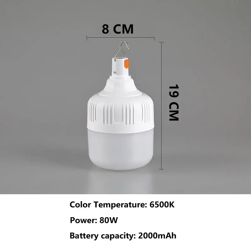Rechargeable LED Camping Light Bulb – Waterproof & Energy-Saving USB Hanging Tent Light & Emergency Work Light - Image 15