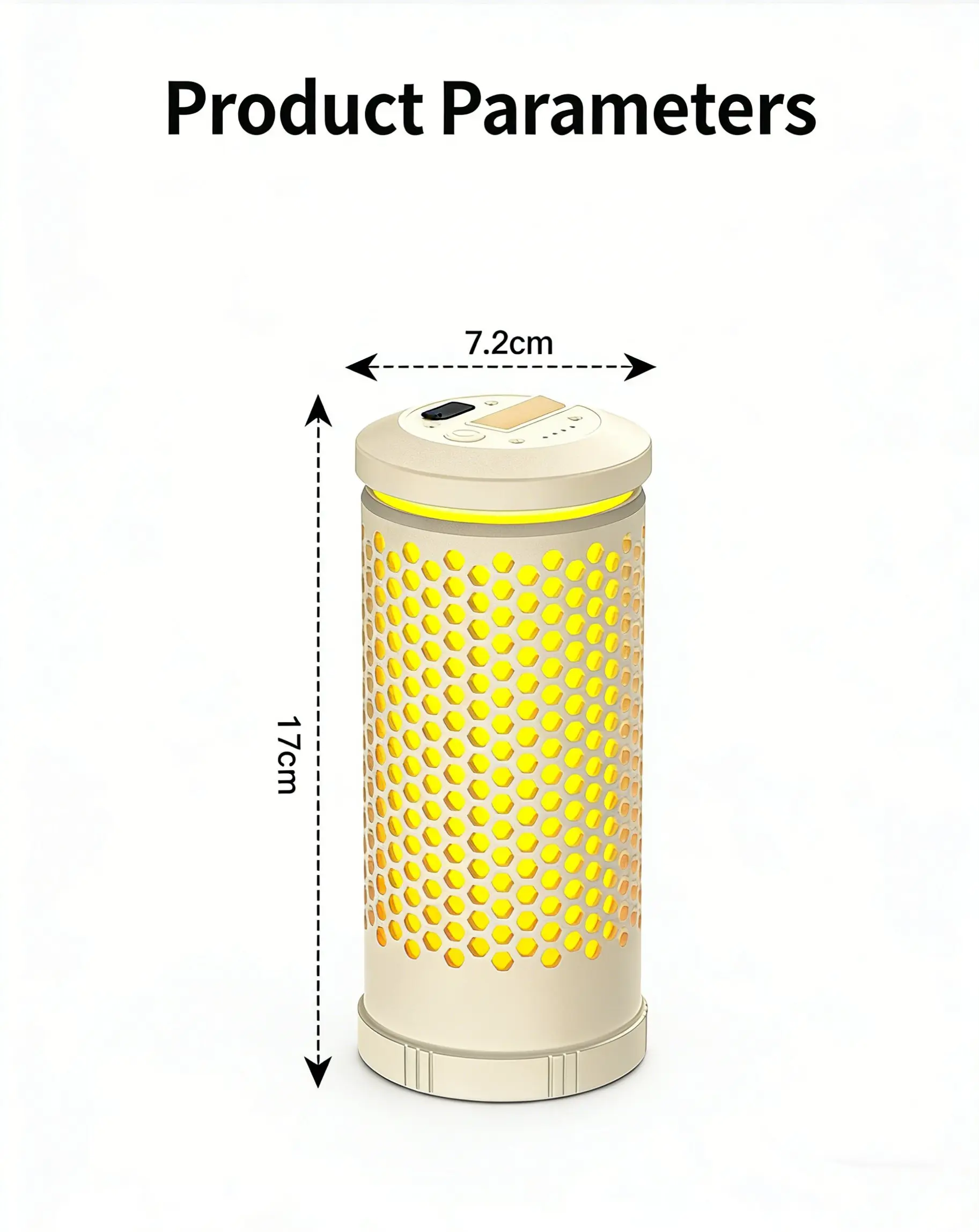 Portable Camping Lantern with Hook – Warm/Cool White, Type-C Rechargeable, 180° Rotatable & Retractable, Battery Display for Camping & Fishing - Image 10