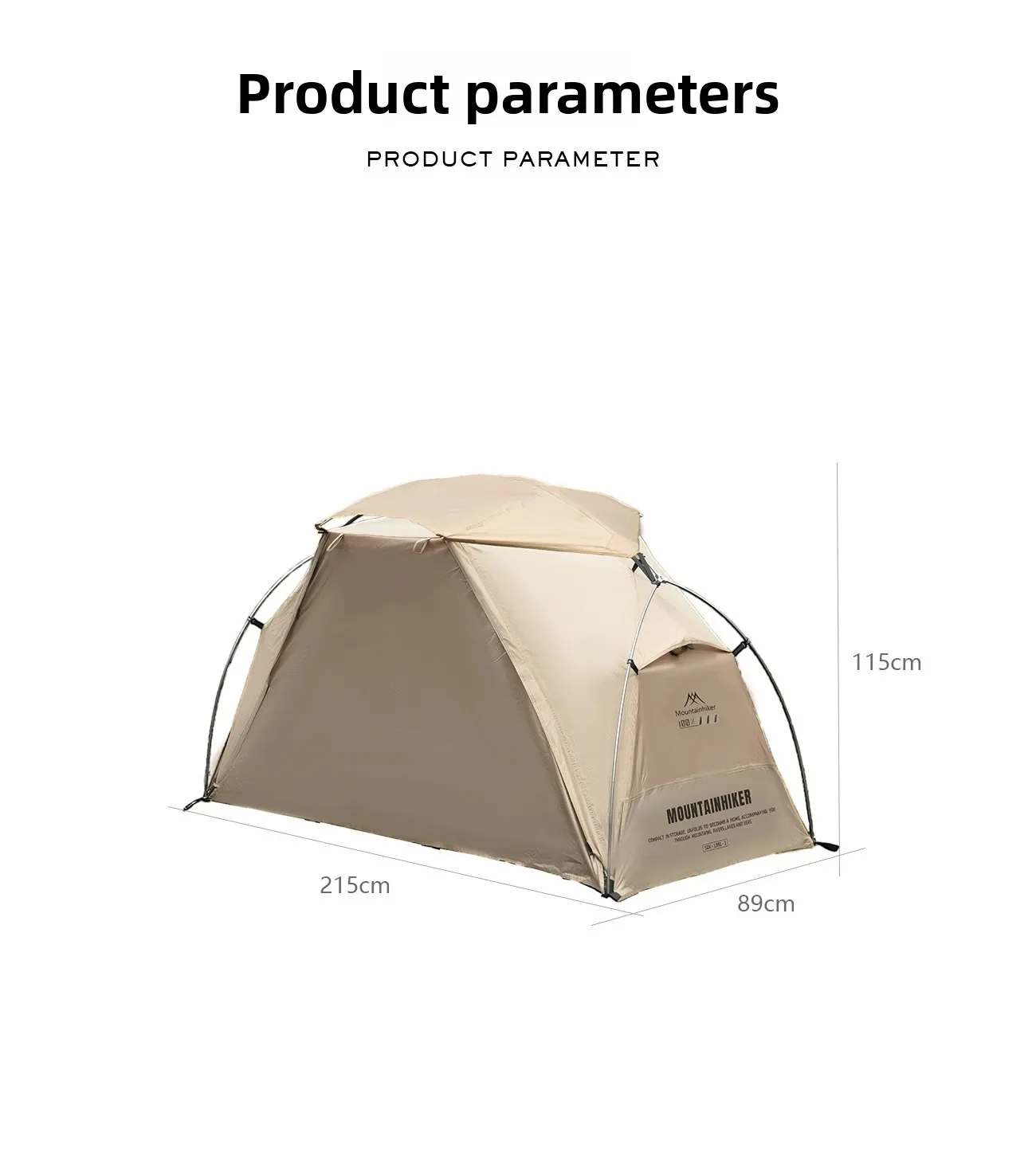 MOUNTAINHIKER Single Camp Bed Tent – Waterproof & Rainproof Outdoor Camping Tent for Hiking & Travel - Image 23