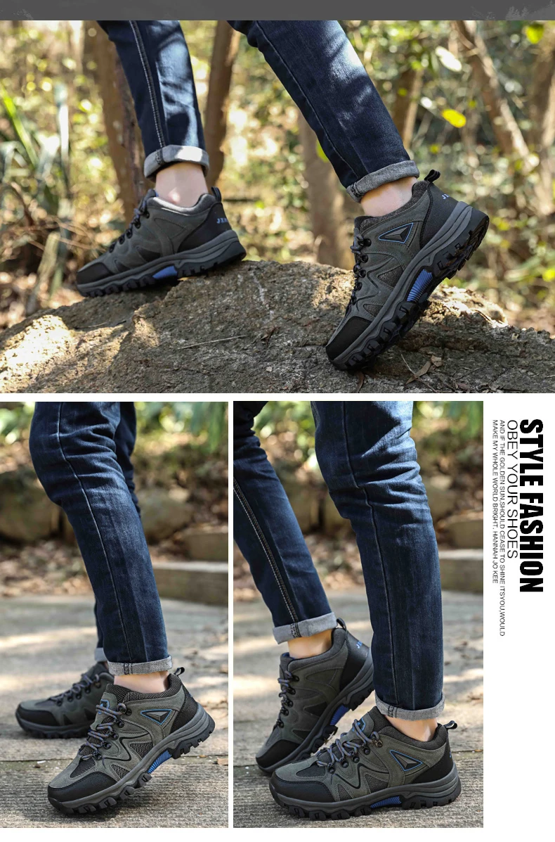 Men's All-Terrain Hiking Shoes – Breathable & Wear-Resistant Mesh Outdoor Sports Shoes for Hiking & Cycling - Image 21