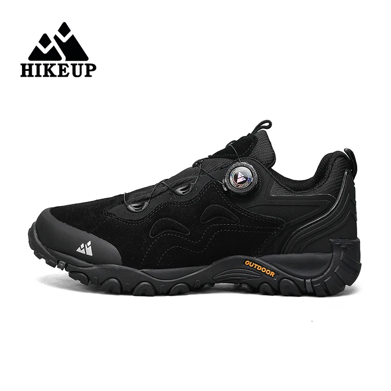 HIKEUP-Leather Shoes for Men, Outdoor Hiking Shoes, Tourist Trekking Sneakers, Mountain Climbing Trail Jogging Shoes, Turnbuckle - Image 27