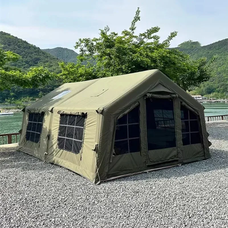 Large 2-Room Inflatable Family Camping Tent – Portable Waterproof Outdoor Air Tent for 4-6 Person Camping - Image 2