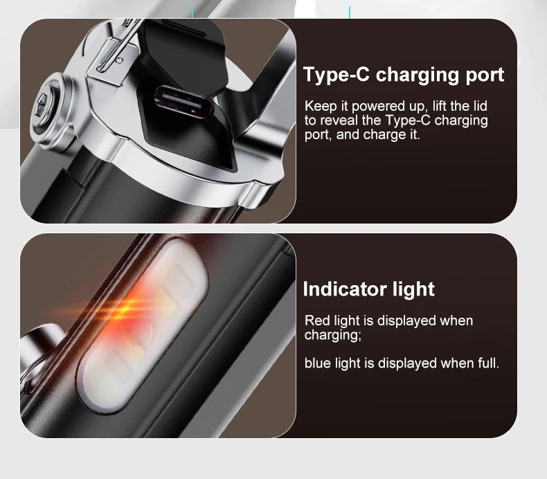 Rechargeable Camping Light with 8 Light Filaments – Lightweight Handheld Torch & Tent Lamp with 5 Lighting Modes for Patio & Climbing - Image 32