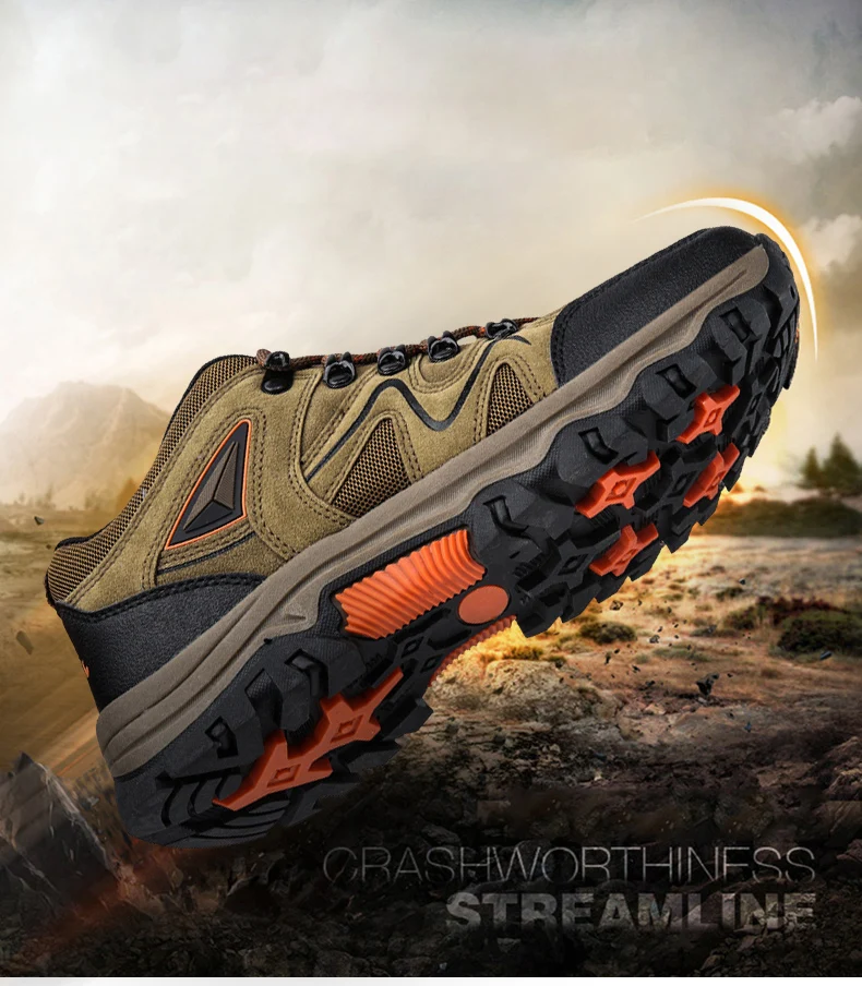 Men's All-Terrain Hiking Shoes – Breathable & Wear-Resistant Mesh Outdoor Sports Shoes for Hiking & Cycling - Image 10