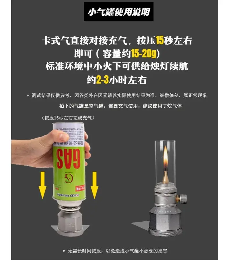 Camping Gas Lamp Gas Lantern Or Stove Use Mini Empty Tank - Image 7