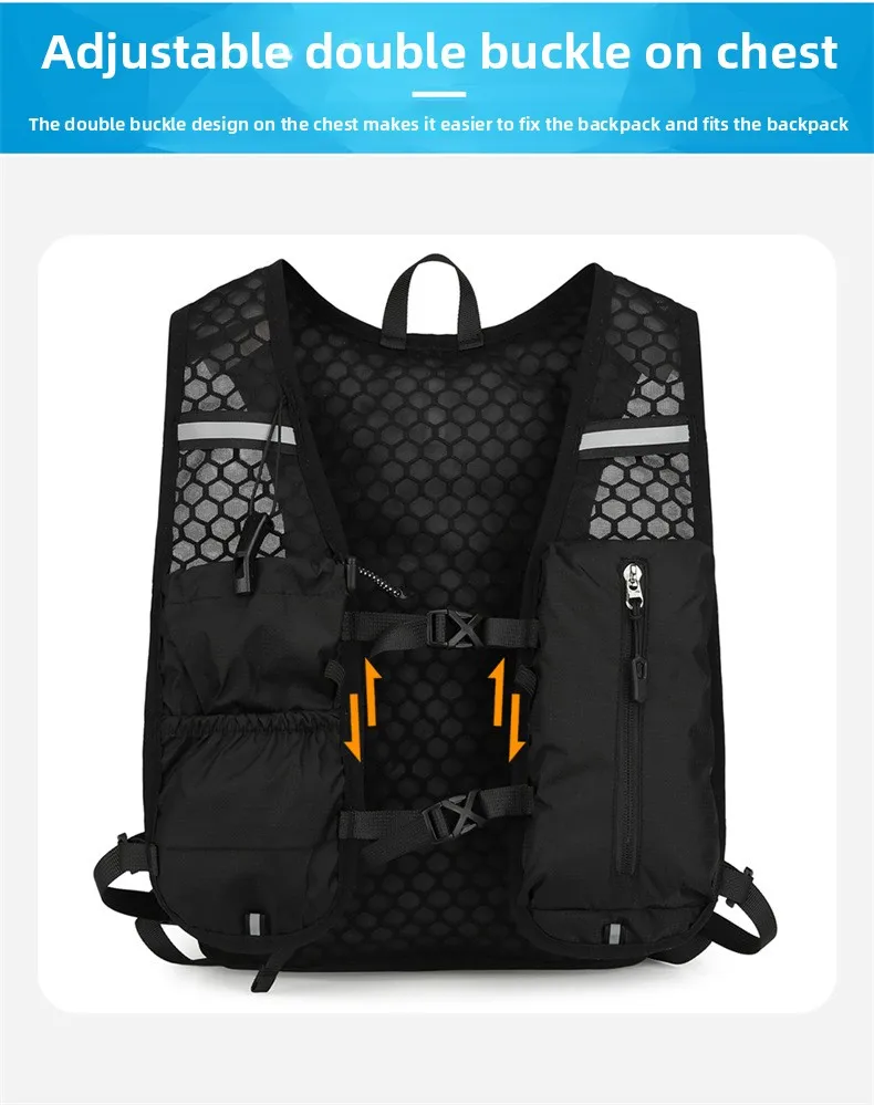 Outdoor Nylon Sports Backpack,Portable Bicycle Backpack,Running Hydration Vest For Trails Running,For Trails Hiking - Image 21