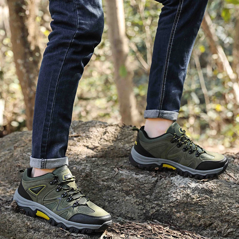 Men's All-Terrain Hiking Shoes – Breathable & Wear-Resistant Mesh Outdoor Sports Shoes for Hiking & Cycling - Image 6