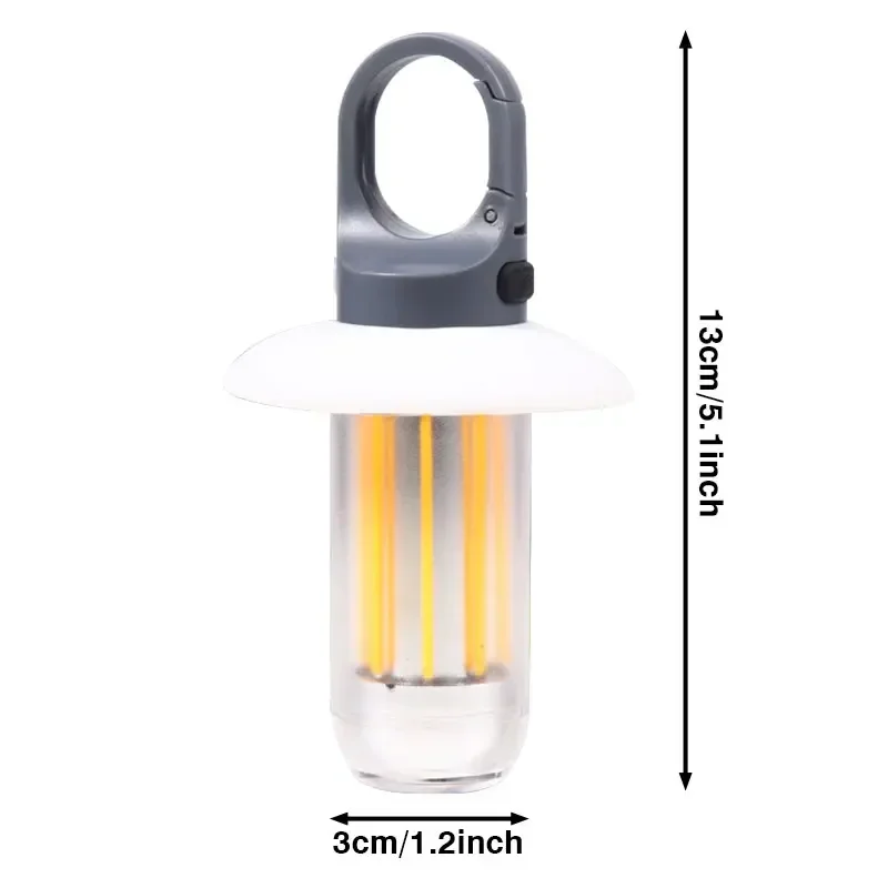 Rechargeable Camping Light with 8 Light Filaments – Lightweight Handheld Torch & Tent Lamp with 5 Lighting Modes for Patio & Climbing - Image 11