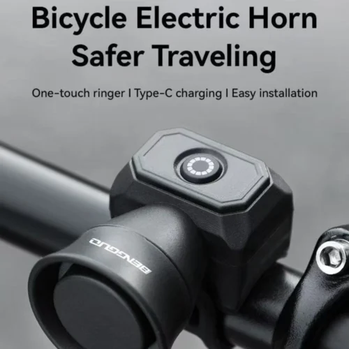 Electric Bike Horn for Mountain & Road Bikes – IP4 Waterproof Electronic Bicycle Bell with USB Charging