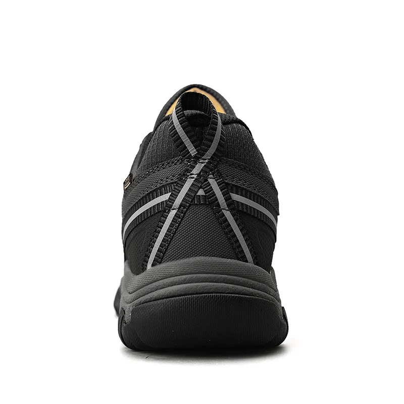 HIKEUP Men's High-Quality Leather Hiking Shoes – Durable Outdoor Climbing & Walking Sneakers with Rubber Sole - Image 50