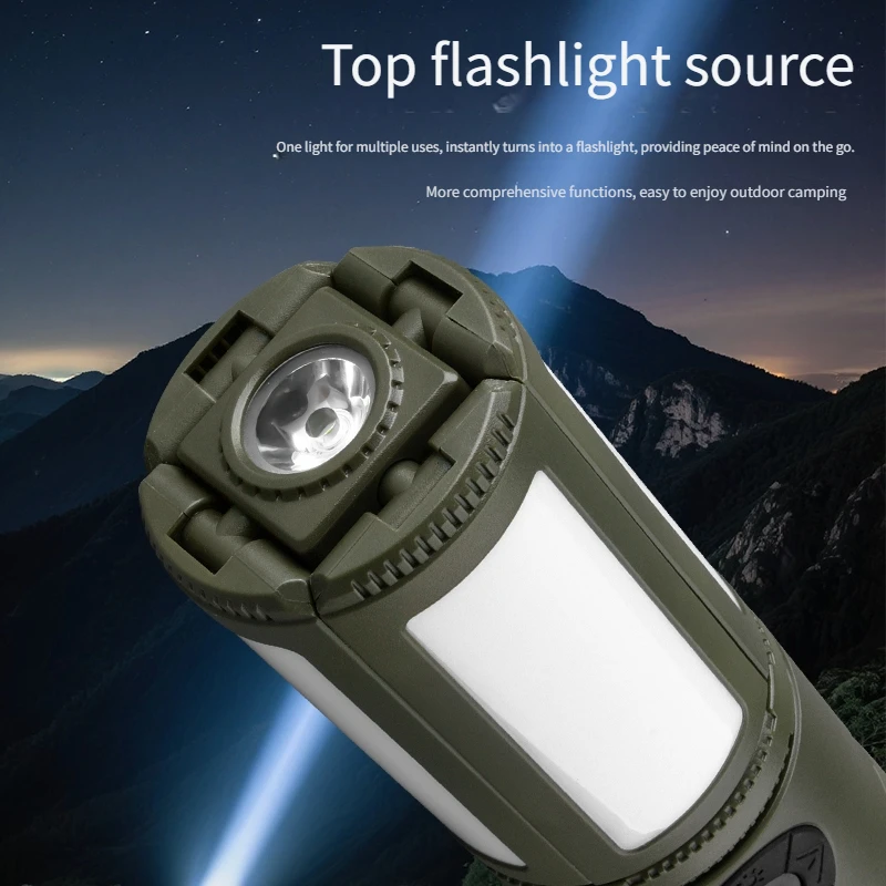 Telescopic Rechargeable LED Camping Light with Portable Power Bank - Image 5
