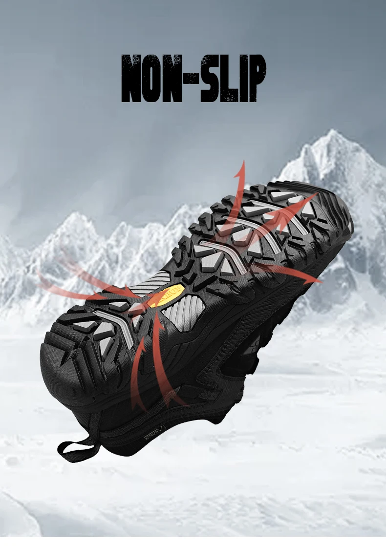 HIKEUP Men's High-Quality Leather Hiking Shoes – Durable Outdoor Climbing & Walking Sneakers with Rubber Sole - Image 19