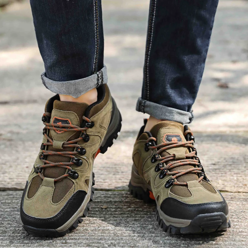 Men's All-Terrain Hiking Shoes – Breathable & Wear-Resistant Mesh Outdoor Sports Shoes for Hiking & Cycling - Image 5