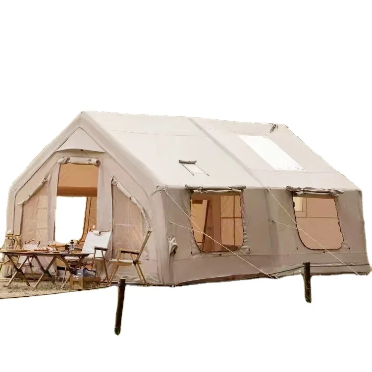 Large 2-Room Inflatable Family Camping Tent – Portable Waterproof Outdoor Air Tent for 4-6 Person Camping - Image 7