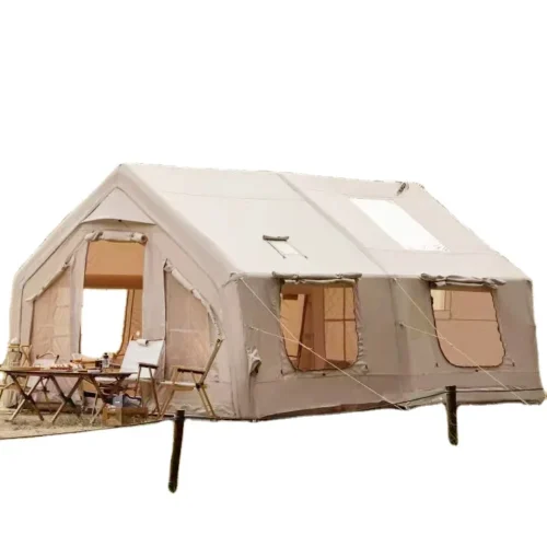 Large 2-Room Inflatable Family Camping Tent – Portable Waterproof Outdoor Air Tent for 4-6 Person Camping