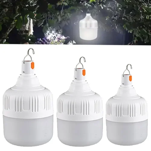 Rechargeable LED Camping Light Bulb – Waterproof & Energy-Saving USB Hanging Tent Light & Emergency Work Light