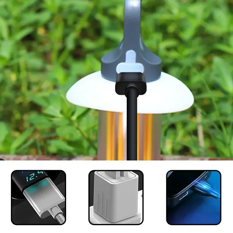 Rechargeable Camping Light with 8 Light Filaments – Lightweight Handheld Torch & Tent Lamp with 5 Lighting Modes for Patio & Climbing - Image 10