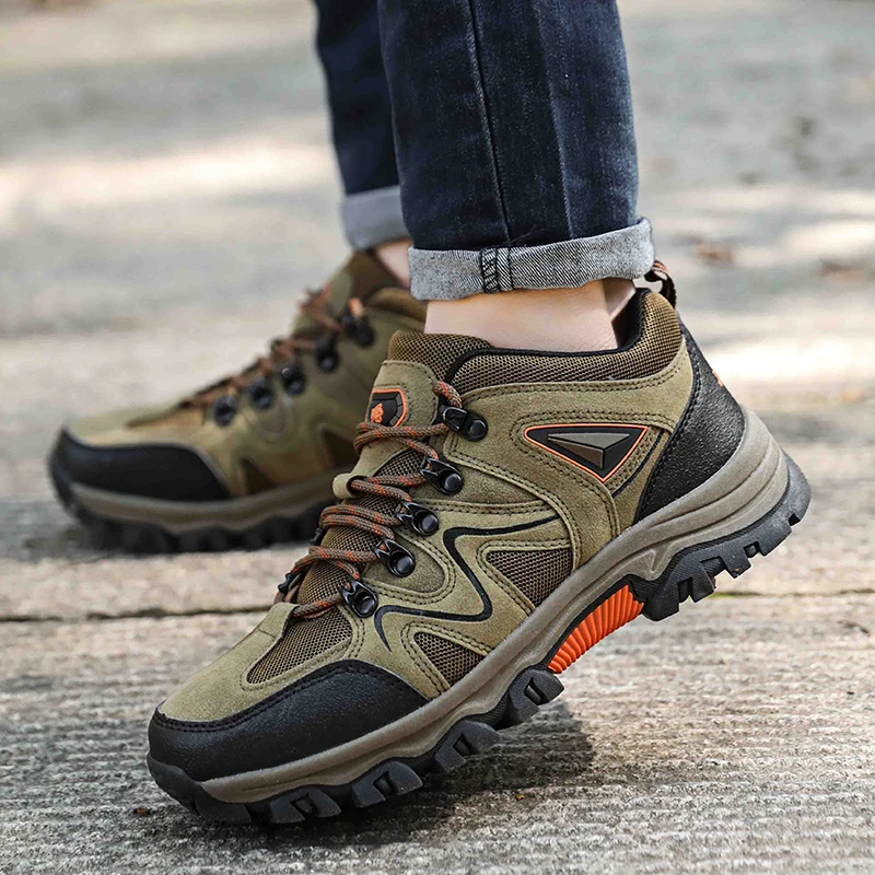 Men's All-Terrain Hiking Shoes – Breathable & Wear-Resistant Mesh Outdoor Sports Shoes for Hiking & Cycling - Image 2