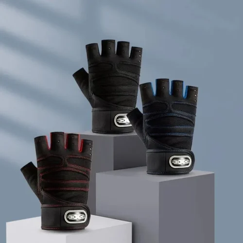 Unisex Half-Finger Cycling Gloves – Anti-Slip & Shock-Absorbing Breathable Fitness & Outdoor Sports Gloves