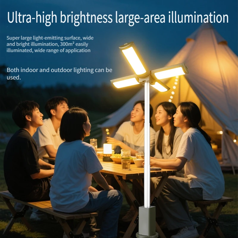 Telescopic Rechargeable LED Camping Light with Portable Power Bank - Image 6