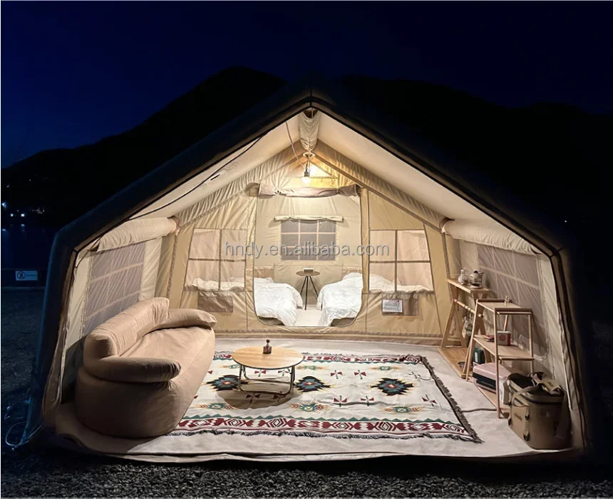 Large 2-Room Inflatable Family Camping Tent – Portable Waterproof Outdoor Air Tent for 4-6 Person Camping - Image 24
