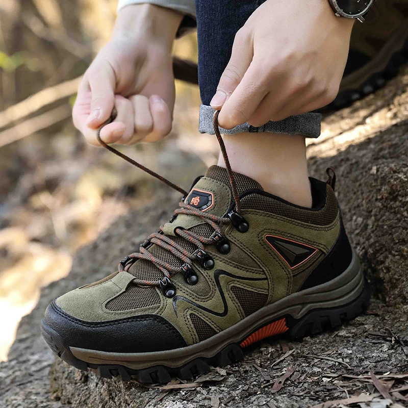 Men's All-Terrain Hiking Shoes – Breathable & Wear-Resistant Mesh Outdoor Sports Shoes for Hiking & Cycling - Image 3