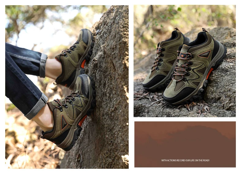 Men's All-Terrain Hiking Shoes – Breathable & Wear-Resistant Mesh Outdoor Sports Shoes for Hiking & Cycling - Image 17