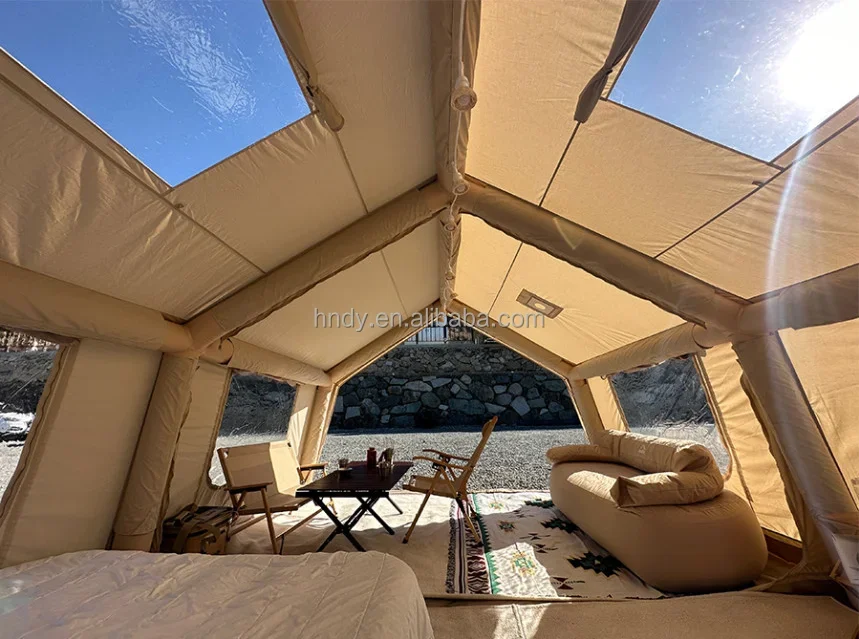 Large 2-Room Inflatable Family Camping Tent – Portable Waterproof Outdoor Air Tent for 4-6 Person Camping - Image 22