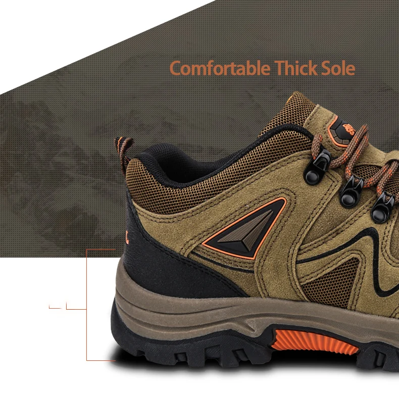 Men's All-Terrain Hiking Shoes – Breathable & Wear-Resistant Mesh Outdoor Sports Shoes for Hiking & Cycling - Image 12