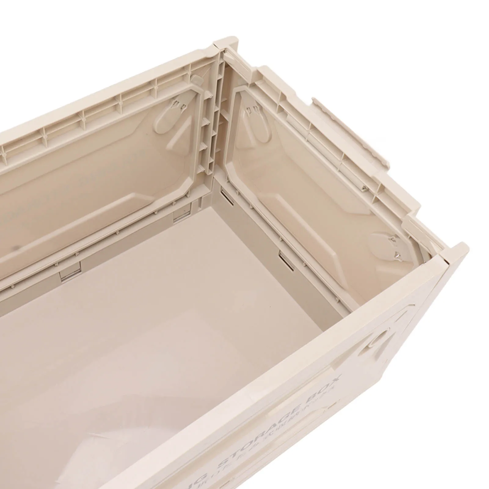 50L Large Capacity Camping Storage Box with Wooden Lid & Wheels – Collapsible, Durable & Portable Organizer - Image 11