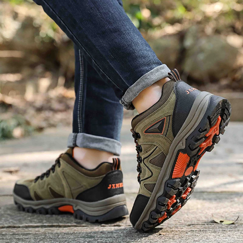 Men's All-Terrain Hiking Shoes – Breathable & Wear-Resistant Mesh Outdoor Sports Shoes for Hiking & Cycling - Image 4