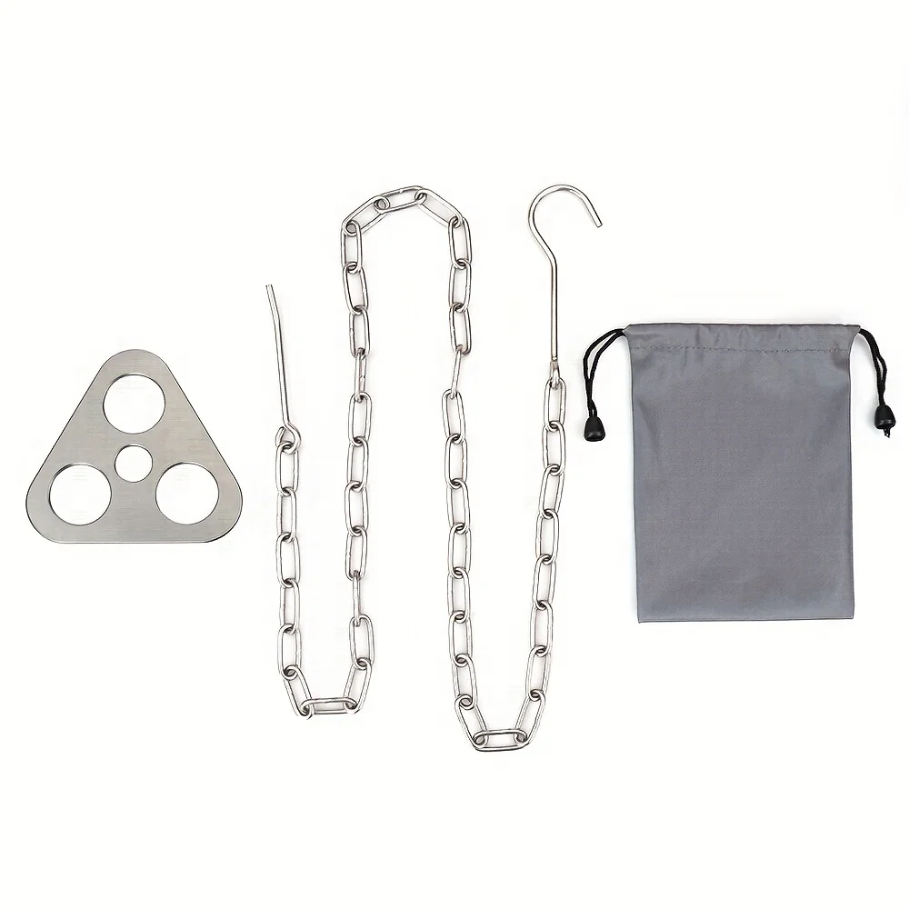 Detachable Outdoor Barbecue Tripod Hanging Rack – Portable Campfire Cooking Accessories Set for Camping & BBQ - Image 7