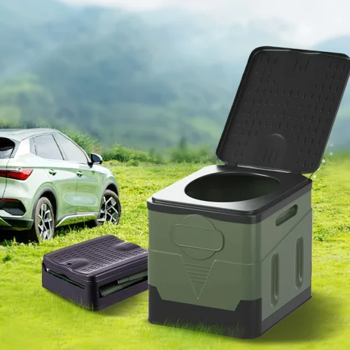 Foldable Portable Camping Toilet – Collapsible Travel Potty for Car, Road Trips, Outdoor & Emergencies
