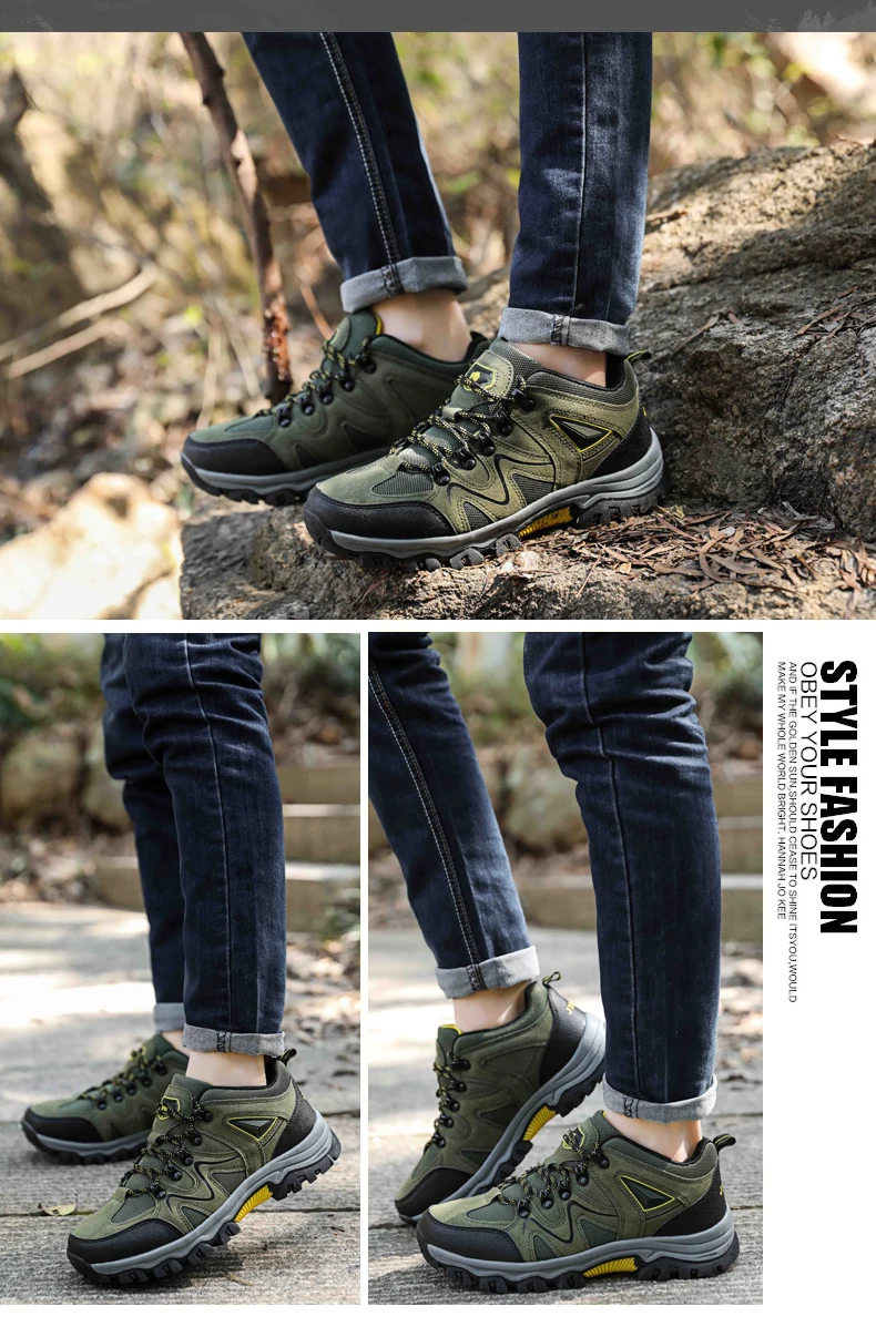 Men's All-Terrain Hiking Shoes – Breathable & Wear-Resistant Mesh Outdoor Sports Shoes for Hiking & Cycling - Image 19