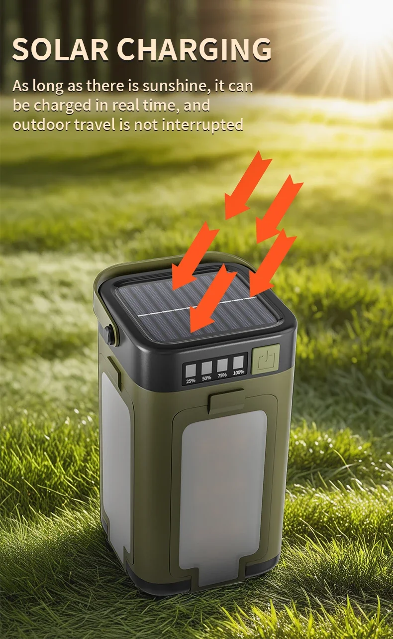Rechargeable Camping Light with 8 Light Filaments – Lightweight Handheld Torch & Tent Lamp with 5 Lighting Modes for Patio & Climbing - Image 36