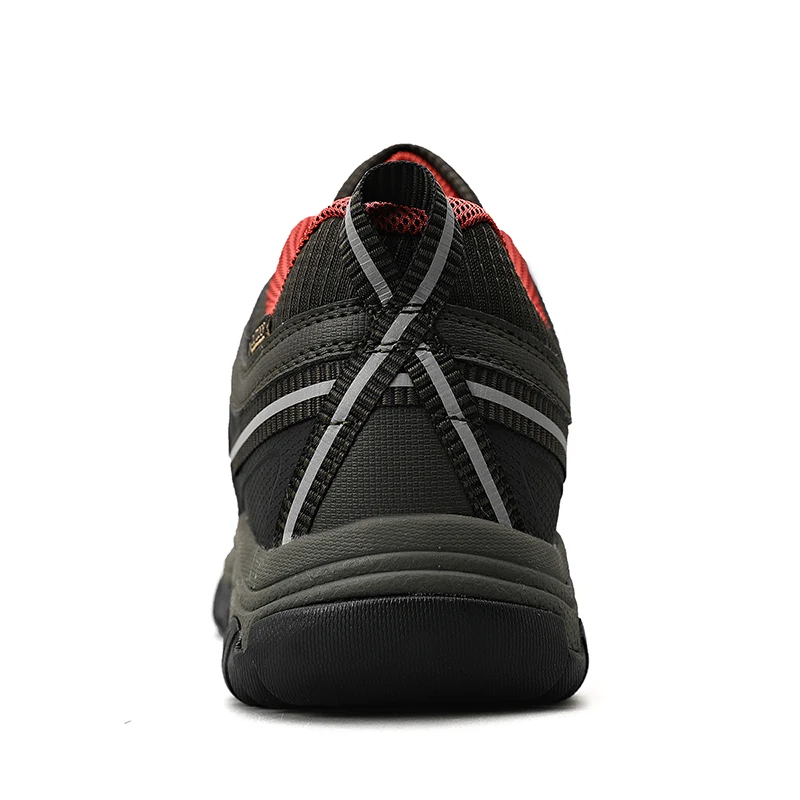 HIKEUP Men's High-Quality Leather Hiking Shoes – Durable Outdoor Climbing & Walking Sneakers with Rubber Sole - Image 52