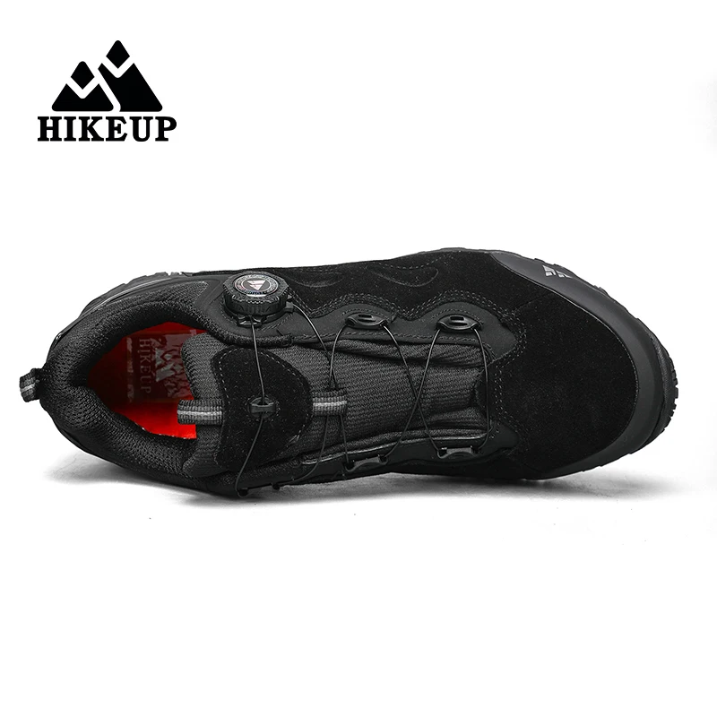HIKEUP-Leather Shoes for Men, Outdoor Hiking Shoes, Tourist Trekking Sneakers, Mountain Climbing Trail Jogging Shoes, Turnbuckle - Image 28