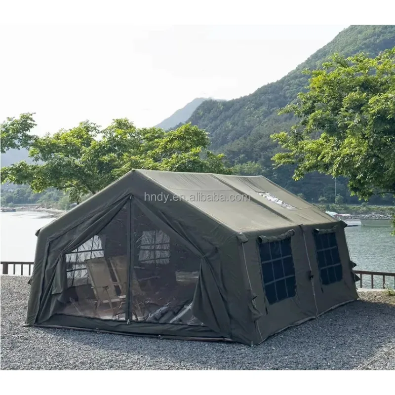 Large 2-Room Inflatable Family Camping Tent – Portable Waterproof Outdoor Air Tent for 4-6 Person Camping - Image 4